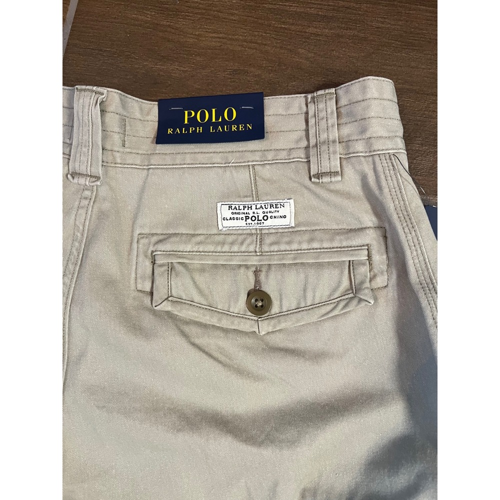 Polo Ralph Lauren Men's Hudson Khaki Tan Size 30 Chino Cargo Shorts NWT - Picture 9 of 9